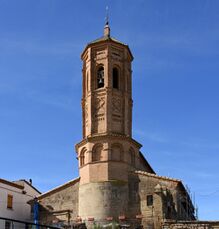Torre de la iglesia de San Miguel Arcángel, Montmesa.