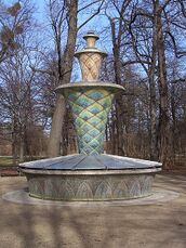 Fuente de mosaico en el Grosser Garten de Dresde (1926)
