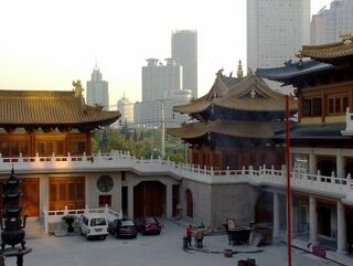 El templo de Jing’an en Shanghai.