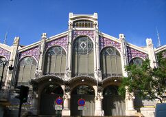 Mercado Central de Valencia (1910-1911), junto con Alexandre Soler March