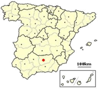 Situación de Jaén en España