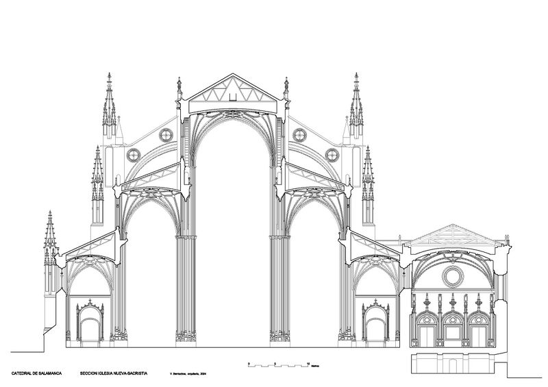 Archivo:Catedral nueva Salamanca. Seccion transversal.jpg