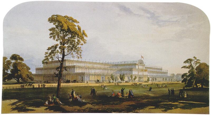 Archivo:Crystal Palace from the northeast from Dickinson's Comprehensive Pictures of the Great Exhibition of 1851. 1854.jpg