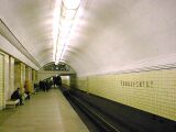 Estación de metro Universitet - Andén. 11 de marzo de 2000.