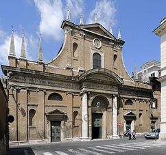 Fachada de la Iglesia de Santa María dell'Orto, Roma (1576-1578)