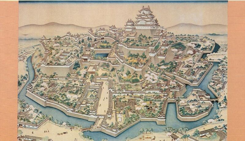 Archivo:Old painting of Himeji castle.jpg