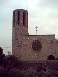 Fachada lateral de la iglesia del monasterio de Pedralbes