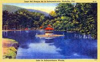 Lago del Bosque de la Independencia, 1930.