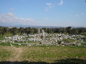 Ruinas de Teos, cerca de Seferihisar, Turquía