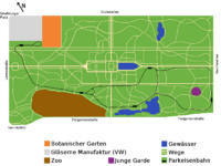 Plano del Großer Garten