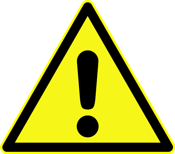 Archivo:DIN 4844-2 Warnung vor einer Gefahrenstelle D-W000.svg