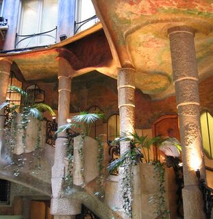 Interior de la Casa Batlló, de Antonio Gaudí