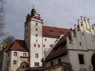 Vista exterior del castillo de Colditz.