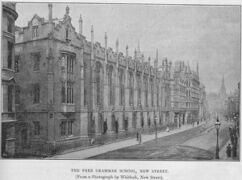 Escuela King Edward, New Street Birmingham (demolida)(1838)