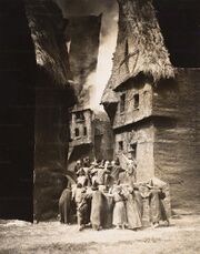 Decorados para la película "El Golem" (1920)