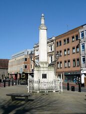 Monumento a Simeon, Plaza del mercado, Reading (1804)