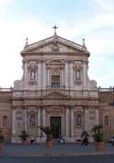 Fachada de la Iglesia de Santa Susana (Roma), diseñada por Carlo Maderno.