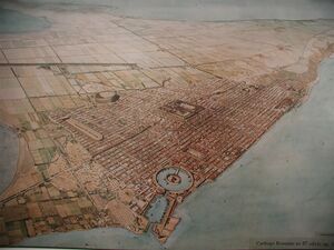 Plano de Cartago romana.