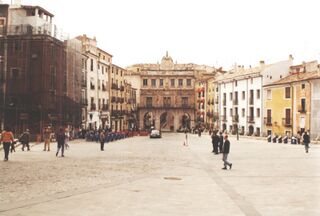 Ayuntamiento de Cuenca en la plaza Mayor
