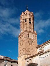 Torre de la iglesia de la Asunción de Nuestra Señora, Navarrete del Río.