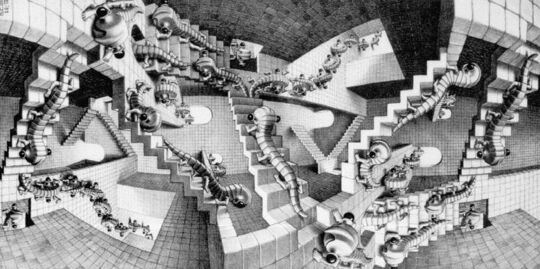 Escher.La casa de las escaleras.jpg