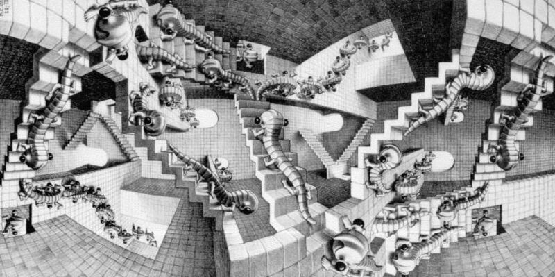 Archivo:Escher.La casa de las escaleras.jpg