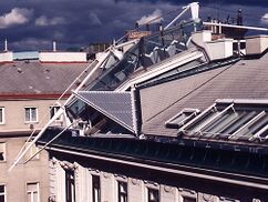Remodelación de cubierta en Falkestraße, Viena, Austria. (1983-1988)